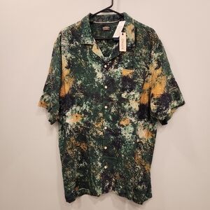 Buffalo David Bitton NWT Button Up Collared Short Sleeve Tee Men's XXL